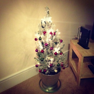 Oh Christmas Tree! My tiny little tree, all ready for the presents